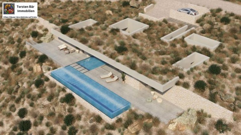 Agios Pavlos Kreta Kreta, Agios Pavlos Villa mit atemberaubendem Meerblick (Off Plan) Haus kaufen